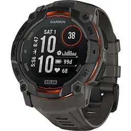 Смарт-часы Garmin Instinct 3 50mm Solar Black with Charcoal Band 010-02935-00