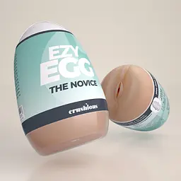 Мастурбатор яйце Crushious Ezy Egg The Novice (тілесний) - мініатюра 9