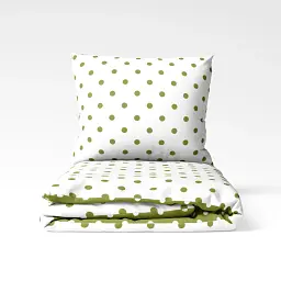 Комплект постільної білизни ТЕП Olive Dots 70x70 полуторний оливковий