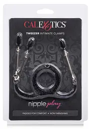 Затискачі для сосків та клітора Calexotics Tweezer Intimate Clamps (чорний) - мініатюра 3