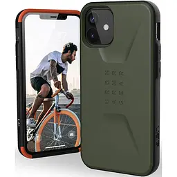 Оригінальний протиударний чохол UAG Civilian для iPhone 12 Mini (5.4") Olive (11234D117272) - мініатюра 3