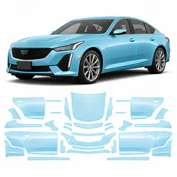 Антигравійна захисна бронеплівка за лекалами для Cadillac CT5 I 2019-2024 - повний кузов