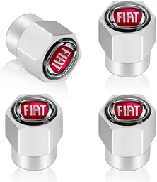 Ковпак вентиля колеса Fiat 4 шт Тюнінг Сірі - мініатюра 2