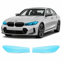 Антигравійна захисна бронеплівка за лекалами для BMW 3 Series G20 facelift 2022- оптика (фари та ПТФ)
