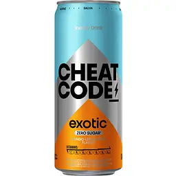 Напій енергетичний Cheat Code Exotic Манго-лимон-м`ята 0.33 л з/б