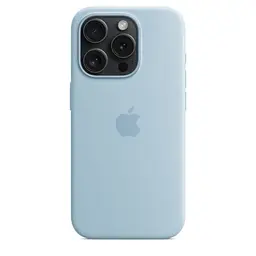 Силіконовий чохол CasePro Silicone Case with MagSafe Light Blue для iPhone 15 Pro Max - мініатюра 4