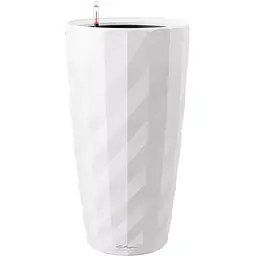 Вазон Lechuza Diamante Premium 40 білий матовий (15701)
