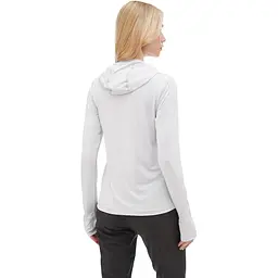 Термофутболка жіноча Turbat Hike Lite LS Hood Women S Світло-сірий - мініатюра 2