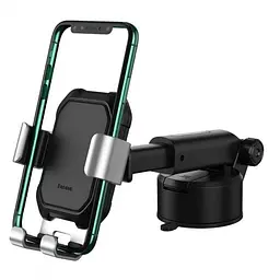 Автомобільний тримач холдер Baseus Tank Gravity Car Mount Holder SUYL-TK0S Silver - мініатюра 3