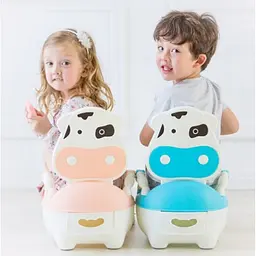 Горщик з м'яким сидінням Babyhood BHDNNZQB1 корівка Блакитний - мініатюра 4