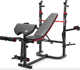 Набір Elitum Titan 89кг з лавою HS-1065HB Pro, штангою та гантелями - мініатюра 8