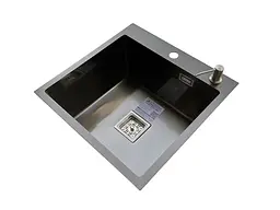 Кухонна мийка Romzha Arta Nova U-450 BL RO43491, Чорний - мініатюра 5