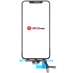 Сенсорний екран iPhone XS Max чорний, з коротким шлейфом, з OCA-плівкою, G+OCA PRo