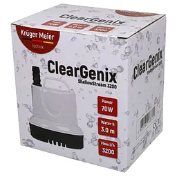 Помпа підйомна з низьким зануренням Kruger Meier ClearGenix 3200 л/г для фонтанів, акваріумів, ємностей - мініатюра 8