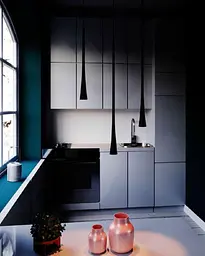 Світильник підвісний KLOODI DECO PE-SURMA600 7W 3K BK - мініатюра 4