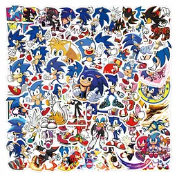 Стікерпак Соник Їжак Набір наклейок GeekLand Sonic the Hedgehog 60 штук - мініатюра 2