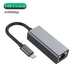 Адаптер USB type-C на 1Gb Ethernet RJ45 - мініатюра 8