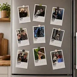 Фотомагніт індивідуальний Календар на 12 фото 32937 6х9 см - мініатюра 3