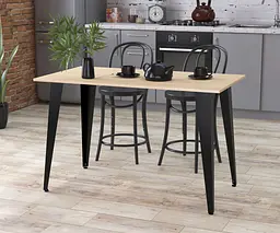 Обідній стіл Лінда 120-65 Прямі кути Loft Design (Дуб Борас)