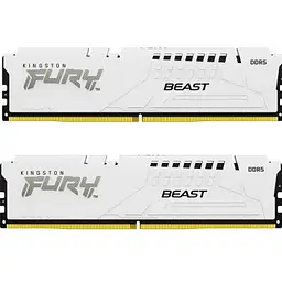 Модуль пам'яті для комп'ютера DDR5 32GB (2x16GB) 5600 MHz Beast White Kingston Fury (ex.HyperX) (KF556C36BWEK2-32) - мініатюра 5