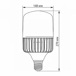 LED лампа VIDEX A145 100W E40 5000K - мініатюра 3