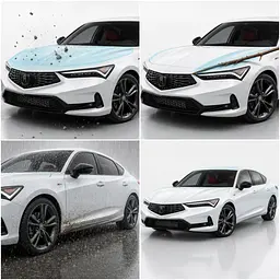 Антигравійна захисна бронеплівка за лекалами для Acura Integra V 2023 - передня частина авто (капот бампер крила)) - мініатюра 3