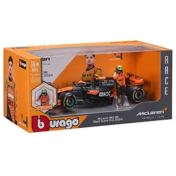 Автомодель з фігуркою Bburago McLaren MCL38, 1:24 в асортименті (18-28040) - мініатюра 9