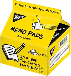 Блок/зам. нкл 70x75мм 200арк."Yes Tetra Pak" Не ускладнюй, №170320(6)(48)