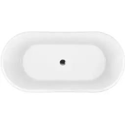 Ванна акрилова окремостояча Rea Milano 150x70 white REA-W2000, Білий - мініатюра 4