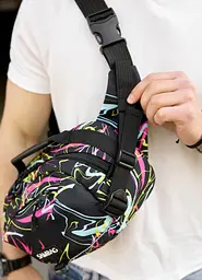Сумка через плече бананка Sambag Flex Pro принт "ABSTRACT" 30 × 17 × 15 см (85451707m) - мініатюра 3
