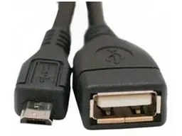 Кабель ATCOM USB 2.0 AF/MicroBM 0,8 м OTG - мініатюра 2