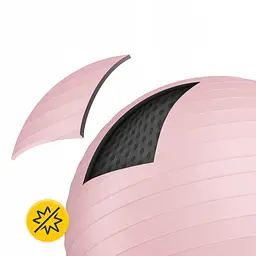 М'яч для фітнесу (фітбол) 4FIZJO 75 см Anti-Burst Pink (P-5907739317407) - мініатюра 9