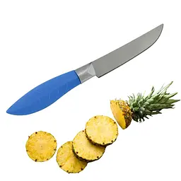 Ніж кухонний для фруктів із пластиковою ручкою 19 см, Kitchen Master Синій 85593 - мініатюра 2