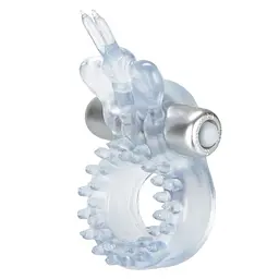 Віброкільце з метеликом CalExotics Butterfly Beauty Orgasm Ring, 8х3.2 см (прозорий)