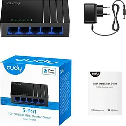 Комутатор Cudy GS105D, 5 портовий Gigabit Desktop Switch (GS105D)