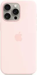Оригінальний силіконовий чохол для iPhone 15 Pro Max Apple Silicone Case with MagSafe Light Pink MT1M3ZM/A - мініатюра 3