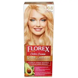 Крем-фарба Florex Шампань КЕРАТИН 10.0