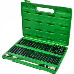 Професійний набір біт TORX, HEX, SPLINE, RIBE, SQ 60 од. TOPTUL GCAI6003 - мініатюра 3
