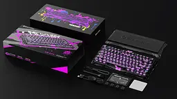 Клавіатура GravaStar Mercury K1 Lite 80keys BSUN Grey BT/WL/USB Transparent Black (GSV75LITE_XTAL_BLK) - мініатюра 9