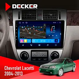 Штатна магнітола Chevrolet Lacetti 2004-2013 Climate Decker D10-008 8x128 DSP 4G Decker (НФ-00005499)