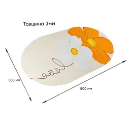 Килимок вологопоглинаючий Wall Sticker 50х80х3 мм SW-00002546 - мініатюра 2