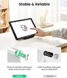 Підставка тримач для планшета Ugreen LP115 Multi-Angle Stand for iPad чорна - мініатюра 7