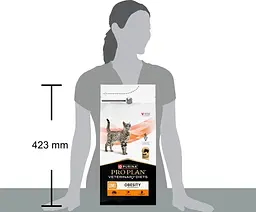 Сухий дієтичний корм Purina Pro Plan для дорослих котів для зниження надмірної маси тіла VETERINARY DIETS OM Obesity Management St/Ox з куркою 1,5 кг - мініатюра 5
