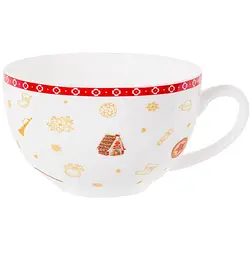 Чайний набір Lefard Christmas Delight, 250 мл, білий з червоним (985-147) - мініатюра 3