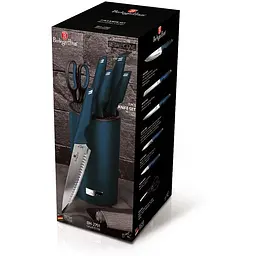 Набір ножів Berlinger Haus Metallic Line Aquamarine Edition, синій (BH 2791) - мініатюра 3