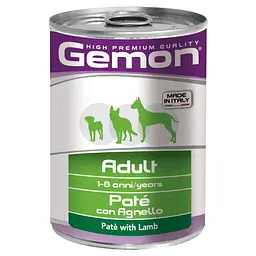 Вологий корм Gemon Dog Adult пашт.ет з ягням для собак усіх порід 400 гр