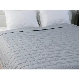 Покривало Руно двостороннє декоративне Soft Line 150х212 см сіре - мініатюра 3