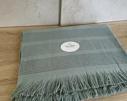 Простирадло махрове Parisa Home Pike 150х200 щільність 400 г/м2 м'ята - мініатюра 4