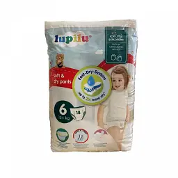 Підгузки-трусики Lupilu Soft & dry Розмір 6, 15+ кг, 18 шт