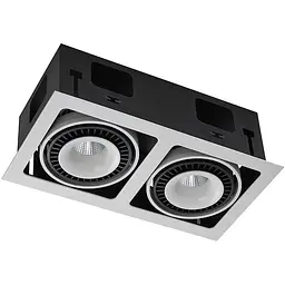 Точковий світильник Skarlat RGL7116-2 2×18W WH+BK 3000K